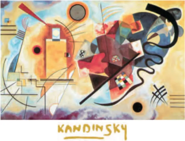 Catch Projecten Wassily Kandinsky - Yellow, Red, Blue - Kunstposter - 60x80 cm Multicolor