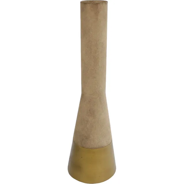 VAN MANEN Vaas "Tiffany" S goud/crème metaal 12x12x38cm goud/creme