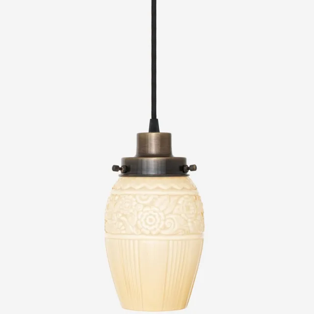 Coloured by Art Hanglamp aan snoer Flower Yard Sunny 20's Brons - Art Deco Trade Zachtgeel