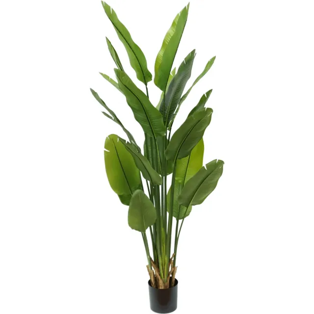 PrettyPlants Strelitzia Kunstplant 180cm | Kunst Strelitzia | Kunstplanten voor Binnen | Grote Strelitzia Kunstplant | Nepplant | Strelitzia kunstplanten | Strelitzia Nicolai kunstplant Groen