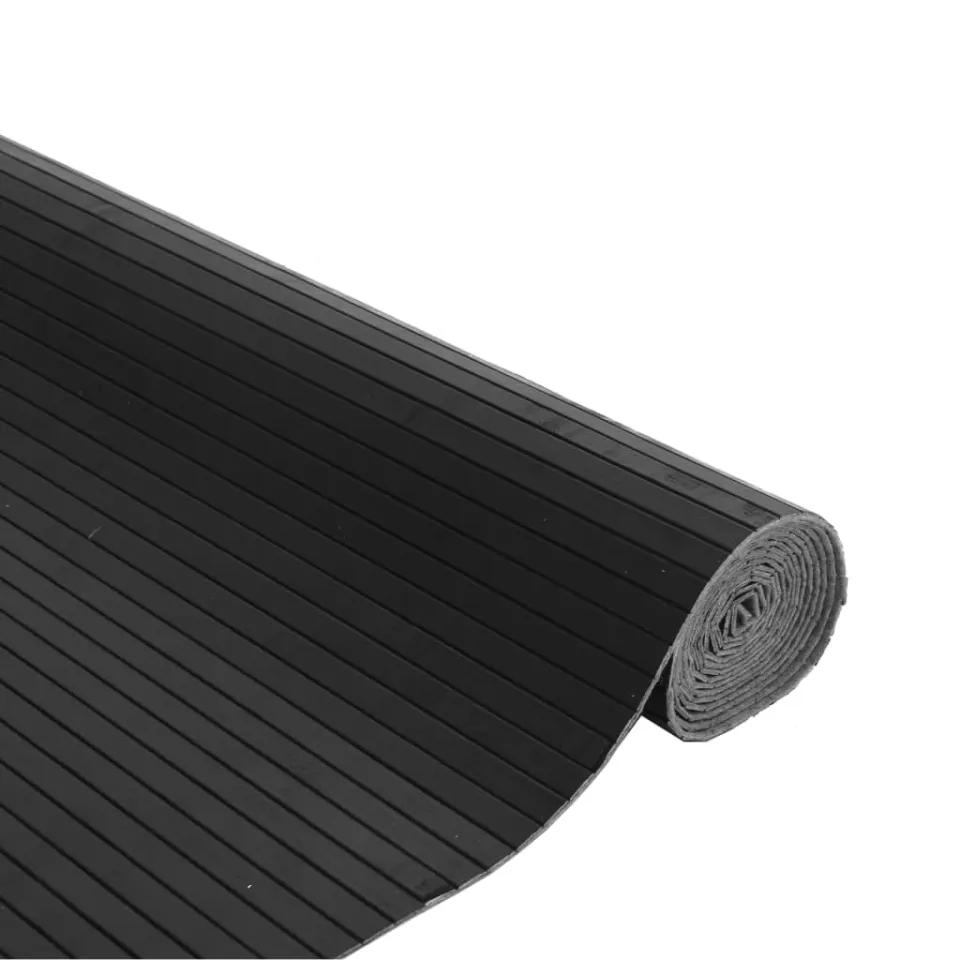 vidaXL Vloerkleed rechthoekig 80x400 cm bamboe grijs, foto 3