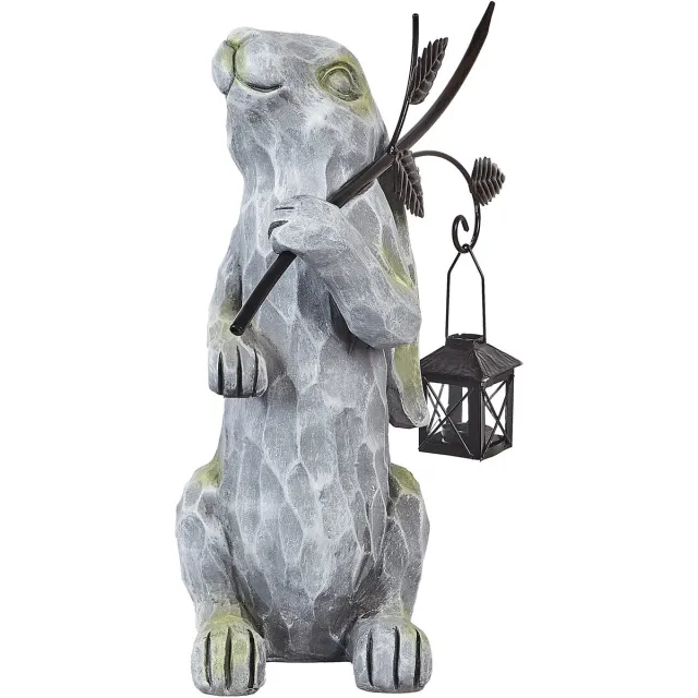 Beliani NOLAY - Decofiguur - Grijs - MgO