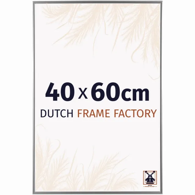 Dutch Frame Factory Fotolijst 40x60 cm - Kunststof - Zilver Hoogglans - Easy
