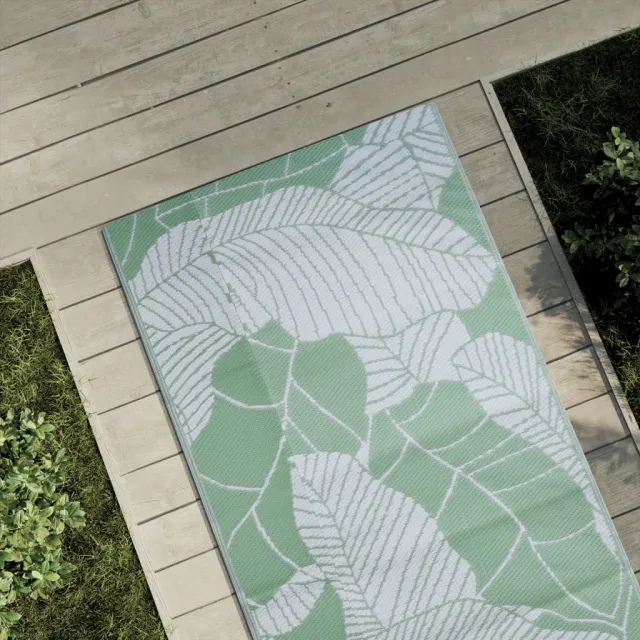 vidaXL Buitenkleed ARAKIL 80x150 cm polypropeen groen, foto 2