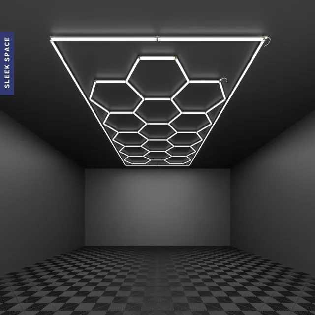 Flawless Hexagon LED lichten - Detailing - Verlichting wit aluminium