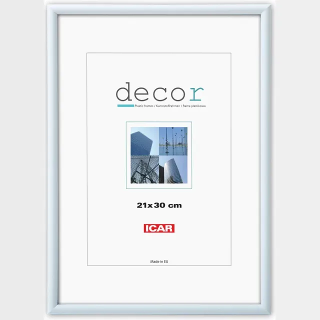 Icar Kunststof Fotolijst Decor C1 Wit 10x15 cm