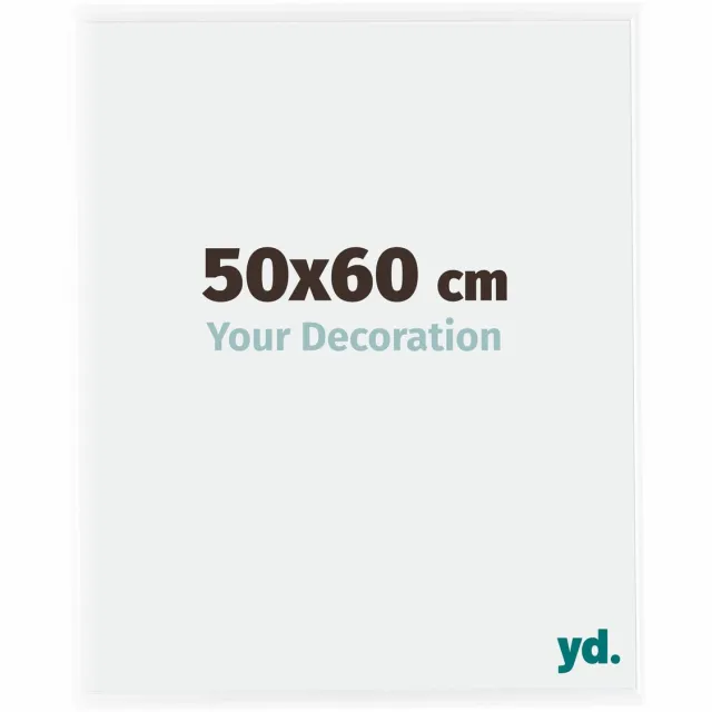 yd. Your Decoration - Fotolijst 50x60 cm - Kunststof - Wit Hoogglans - Bordeaux