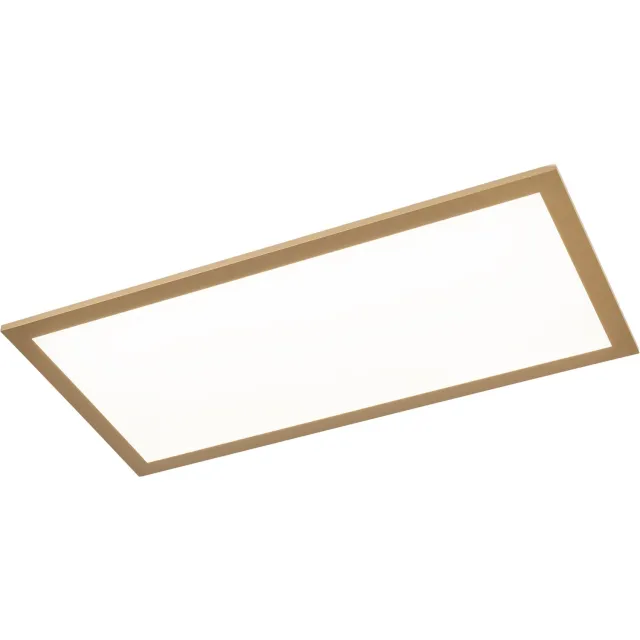 Lumidora Plafondlamp 75033 - Plafonniere - PULA - Ingebouwd LED - 24.0 Watt - 3000 Lumen - 6500 Kelvin - Goud - Messing (kleur) - Kunststof - Met dimmer - Badkamerlamp