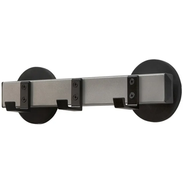 HygieneShopBasics GTG 3 haken budget - Wandkapstok - 30x10cm - Metaal - Chroom zwart, aluminiumgrijs