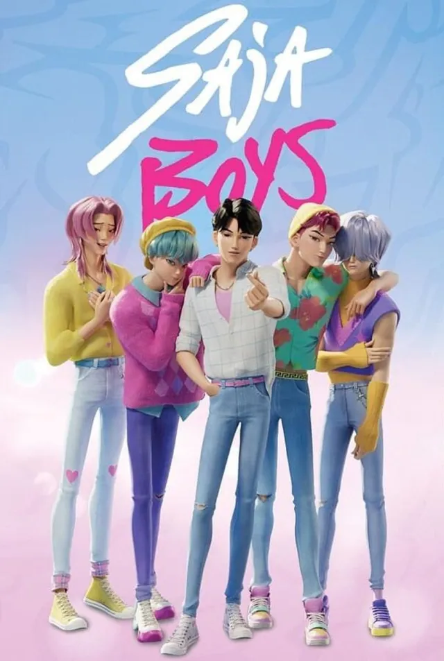 KPop Demon Hunters Saja Boys Unisex Poster - meerkleurig - Standard multicolor