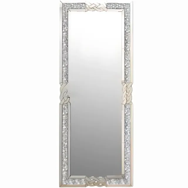 Bolt Edge Staande speigel - Ook als wandspeigel - 160cm - Woonkamer - Spiegel voor Badkamer, Make-up & Wandmontage Zilver