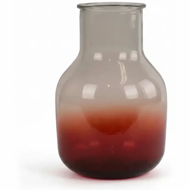 Lolaa Vaas Granada gerecycled glas rood Ø20x30cm [gid://shopify/Metaobject/453040636239]