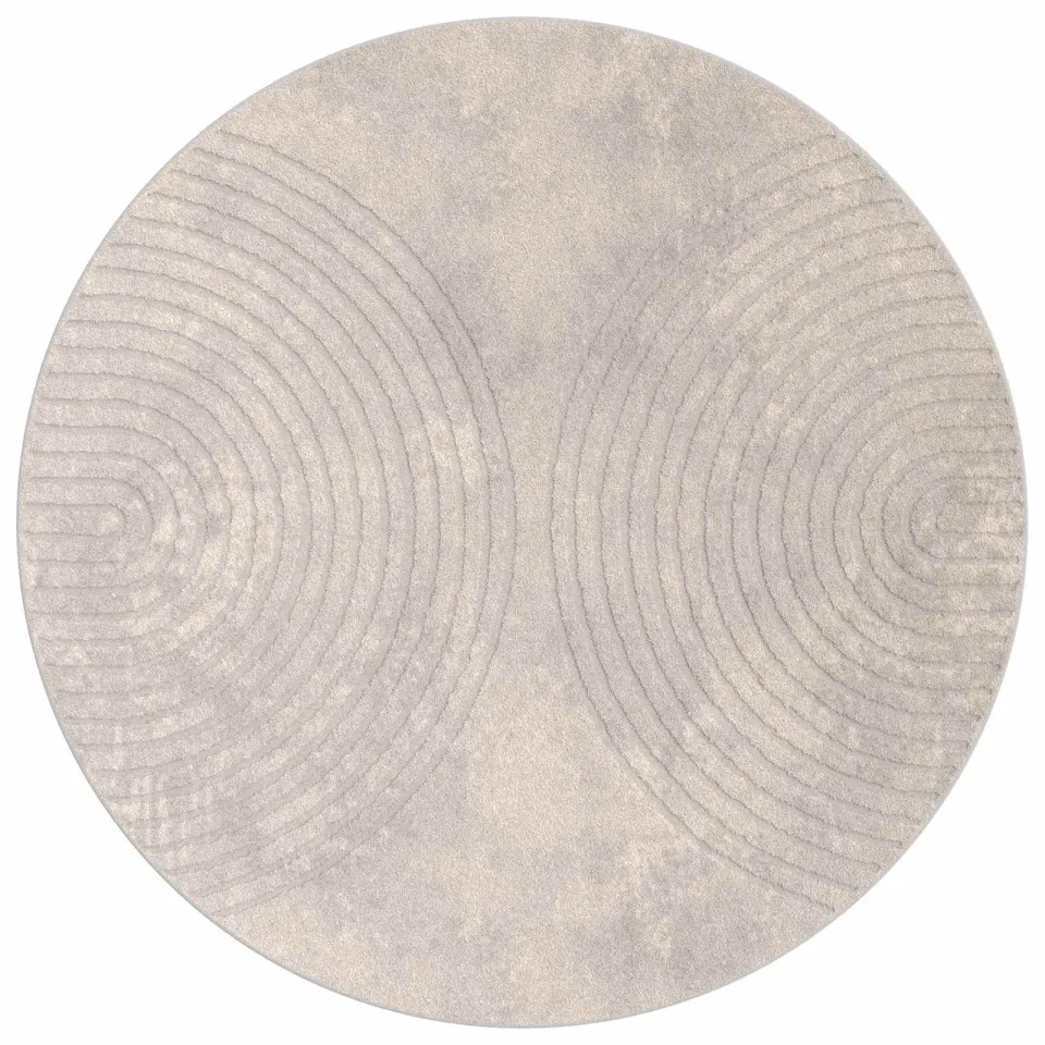 vidaXL Binnen kleed GALATI Beige Ø 160 CM Polyester