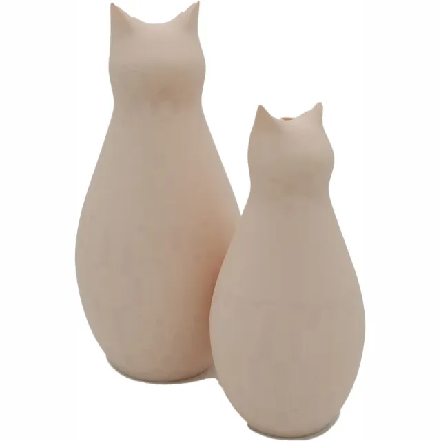 Lovora Mimi Vaas - 3D geprint - Kat - Beige - 34CM