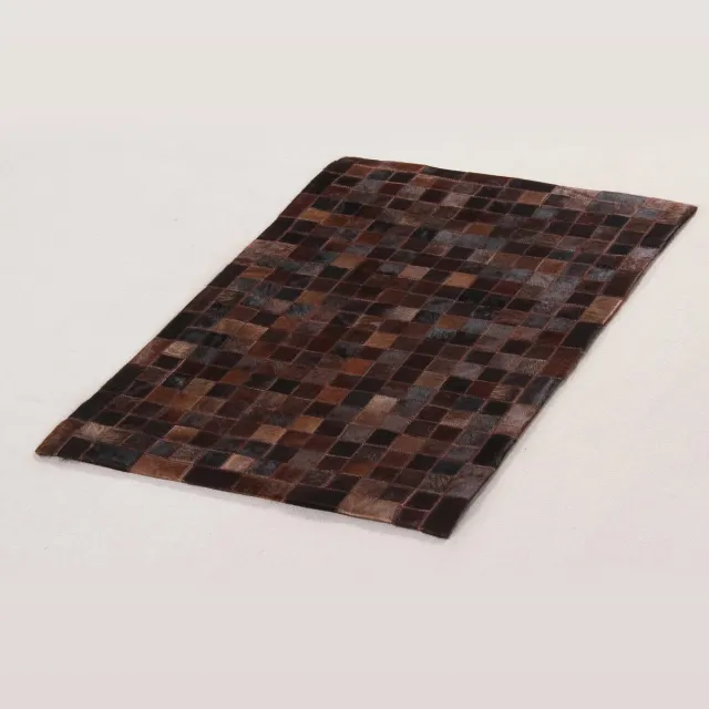 ABC In Leather Patchwork Choco Bruiin