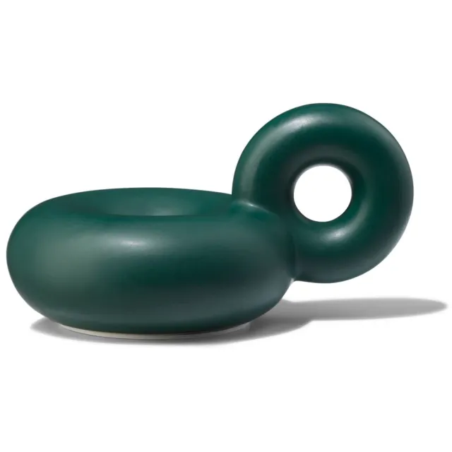 HEMA Kandelaar donut met oor groen (donkergroen)