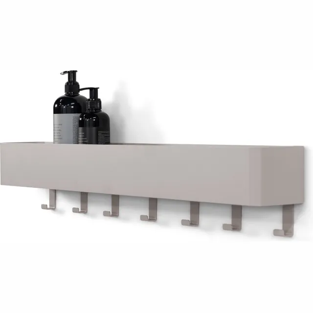 Spinder Design kapstok Multi 7 - Silky Taupe - 7 haken - Staal