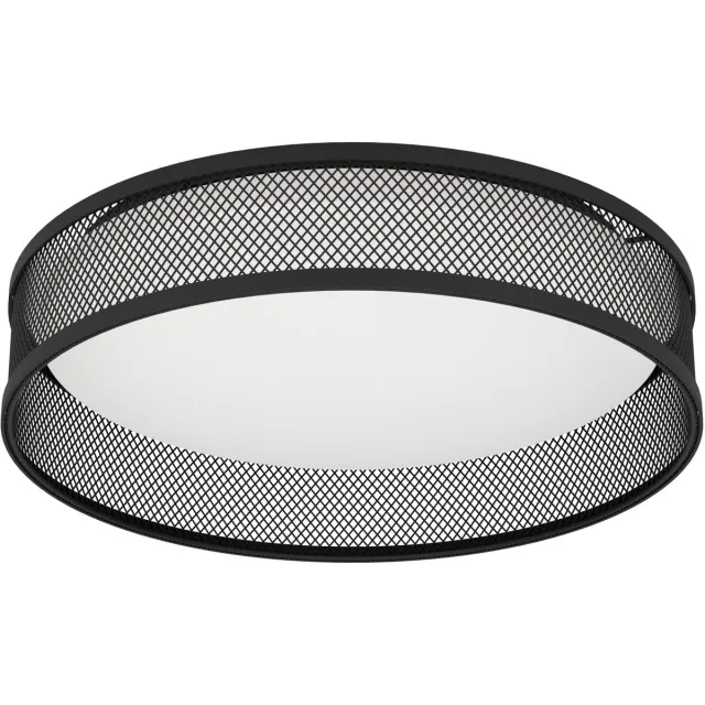 Eglo Luppineria Plafondlamp - LED - Ø 38,5 cm - Zwart|Wit - Staal