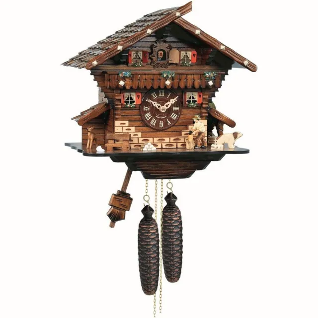 Engstler 482 - Koekoeksklok - 1-daags ketting uurwerk meerkleurig