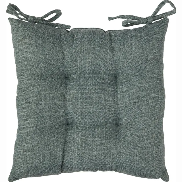 Atmosphera Stoelkussen Clem 38x38cm - Met 2 lintjes - 100% polyester - Limoengroen