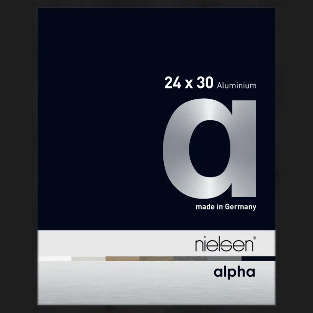 Nielsen Alpha Aluminium Fotolijst Black Matt 24x30cm