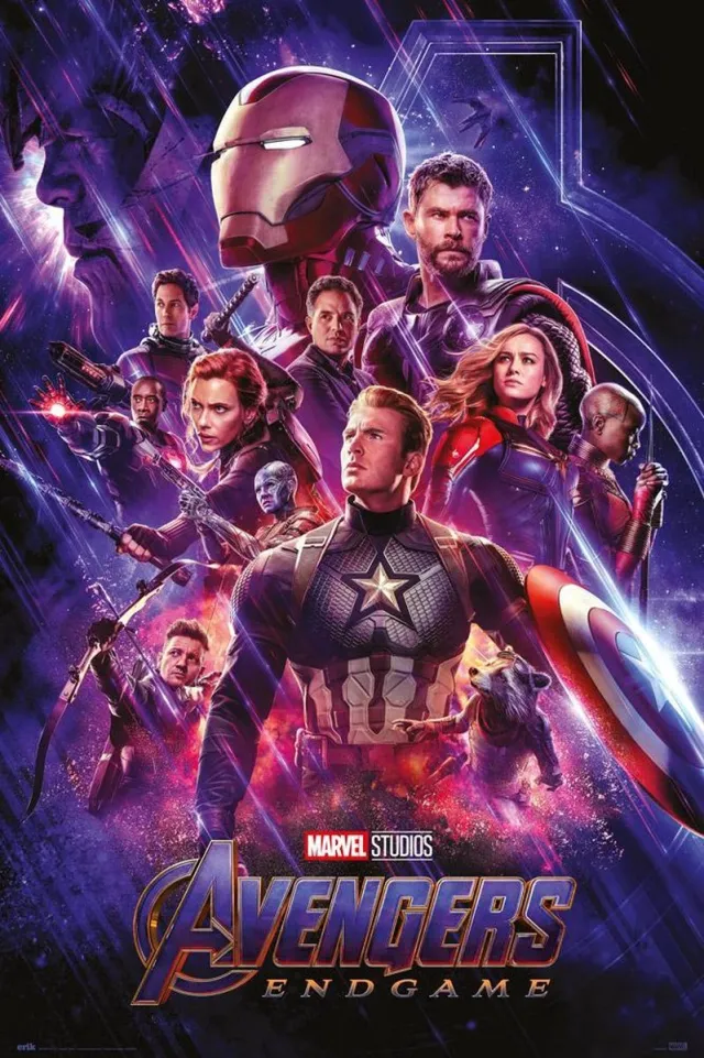 Posterpoint Avengers Endgame poster - Film - Marvel - Hulk - Black Widow - Iron Man - Thor - 61 x 91,5 cm multicolor