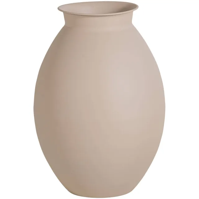 WOOOD Caro Vaas XXL - Metaal - Zand - 70x50x50 sand