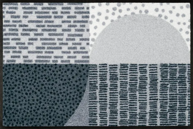 Kleen-Tex Deurmat Wash + Dry Montos - 50 x 75cm grijswit
