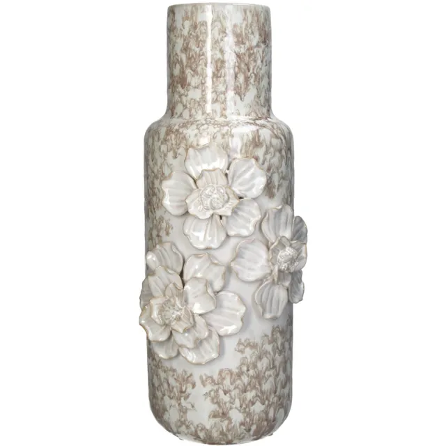 HD Collection Vaas Aardewerk Wit 16,5x15,5x39cm White
