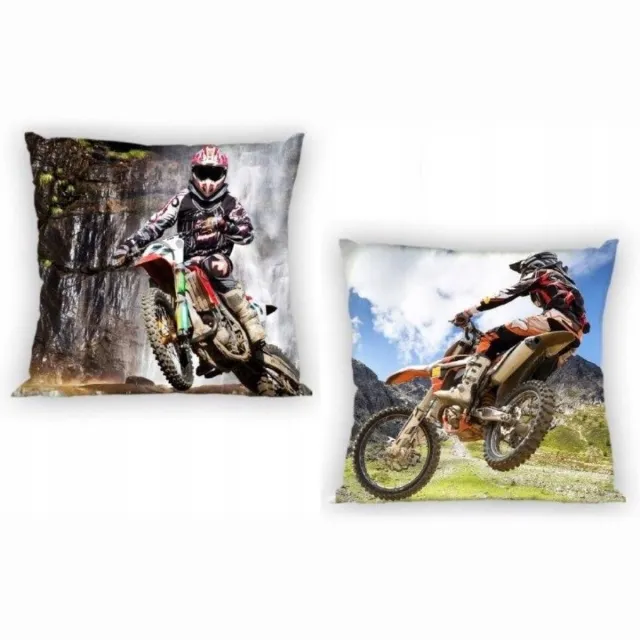 Tractor Sierkussen - Motorcrosser - 40 x 40 cm Inclusief vulling Multi