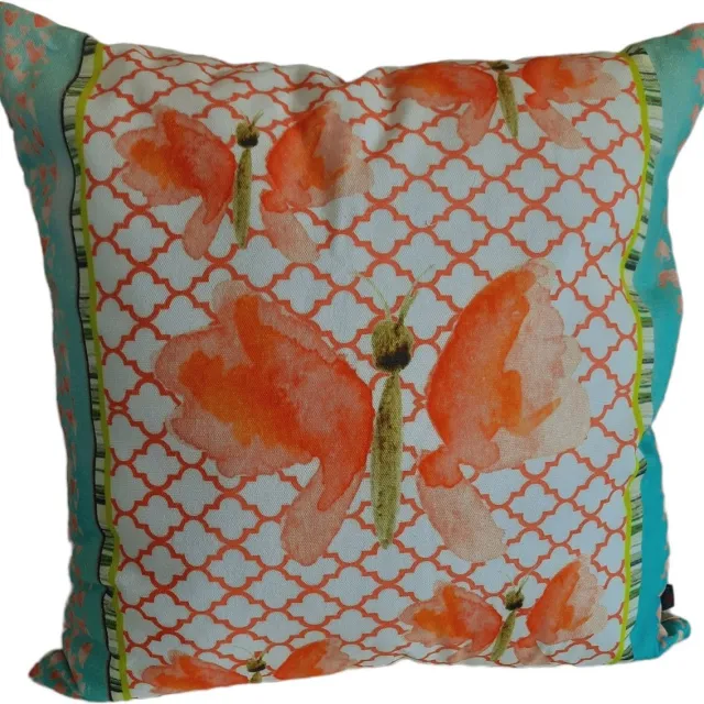 Furnilux Sierkussens - 45x45 cm - Set van 2 - Vlinder Kira Design roze