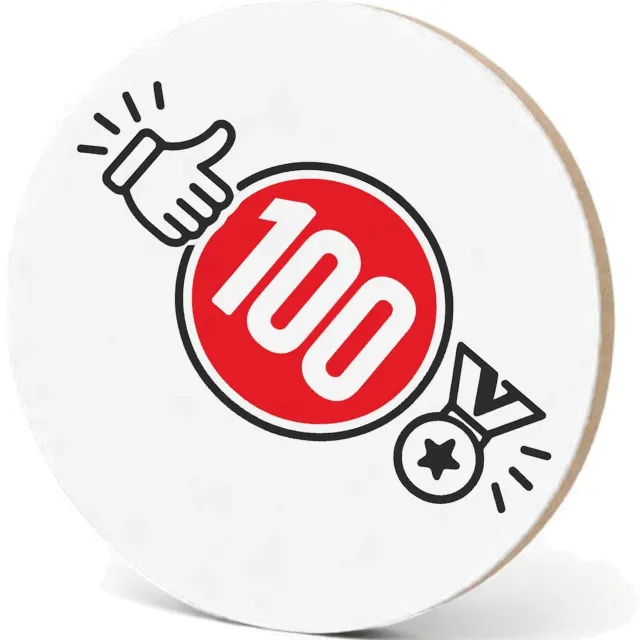 Mr Cadeautjes MDF fotolijst - design Een sportieve complimentenprint met een centraal getal of sy | cadeau Wit