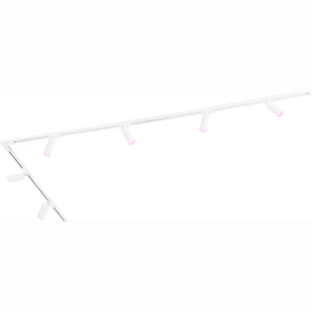 LEDVION Smart LED Railverlichting 3M + 6 Railspots (4.9W - RGB - Wit - Dimbaar) - 1-Fase