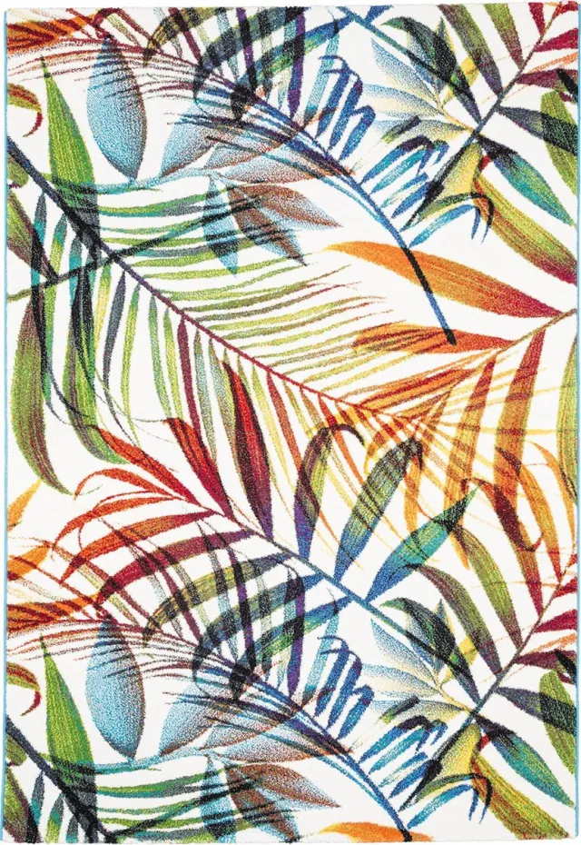 Pergamon Vloerkleed Designer Faro Tropical Kleurrijke Twijgen Mulit