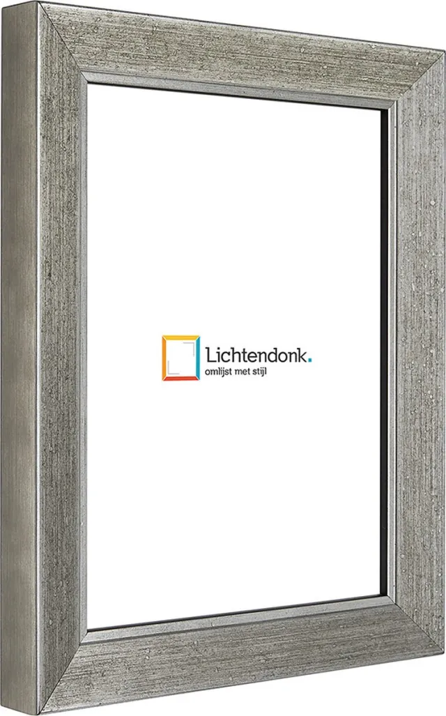 Lichtendonk Fotolijst 57-30 Fotolijst chique zilver - Fotomaat 15x20 - Helder glas - Art.nr. 10573015202