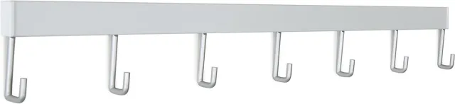 STAS picture hanging systems STAS Wandrek / Kapstok – 60cm - Wit - universeel ophangrek en kapstok voor jas, tas en accessoires