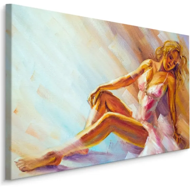 karo-art Schilderij - Ballerina, Print op Canvas, 5 maten Multikleur