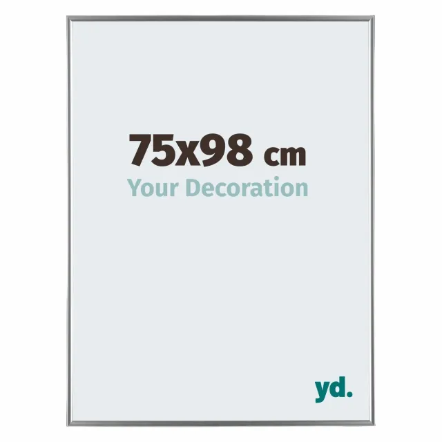yd. Your Decoration - Fotolijst 75x98 cm - Kunststof - Zilver Hoogglans - Evry