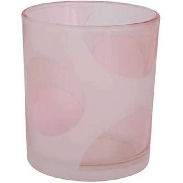 Cosy @ Home Theelichthouder Summer Roze 9x9xh10cm Gl As