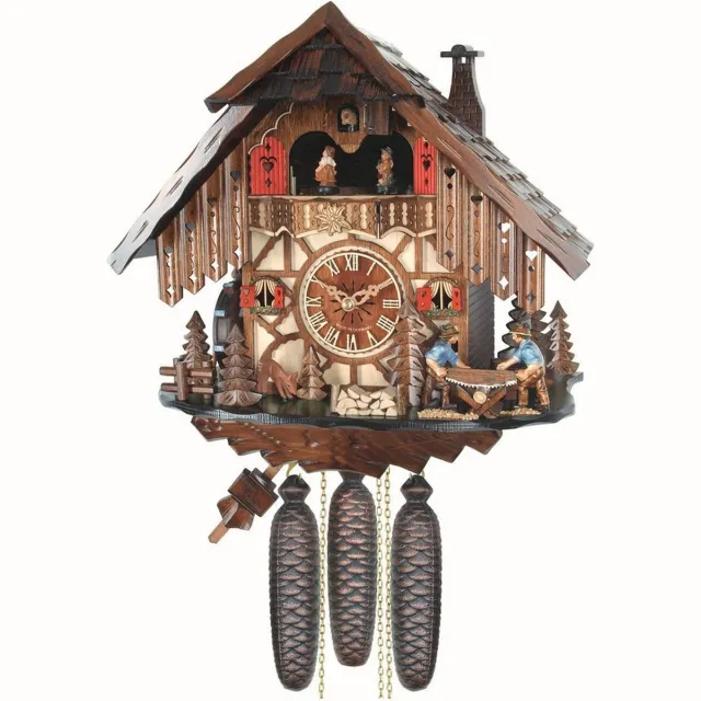 Engstler 4877/8 MT - Koekoeksklok - 8-daags kettinguurwerk meerkleurig