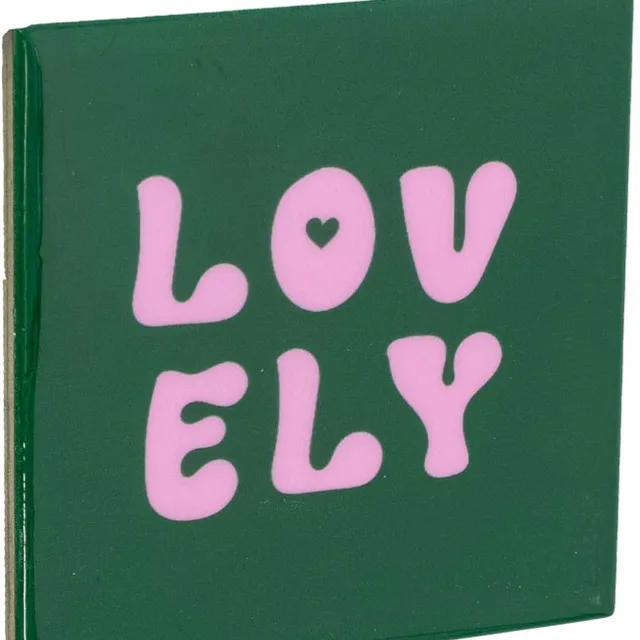 homebound by ky Tegeltje Lovely groen