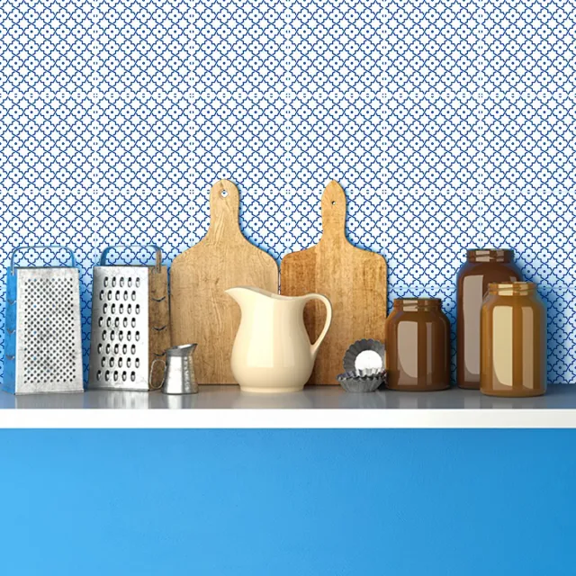 Ambiance Sticker Muurstickers voor keuken en badkamer - 24 Oosterse cementtegelstickers, Tetouan-stijl - 24 stickers, 10x10 cm Multi color