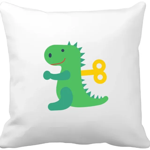 Akyol dino Kussen hoes - Dinosaurus - liefhebbers van dino's - t-rex - speelgoed - dieren - 40 bij 40 cm Multicolor