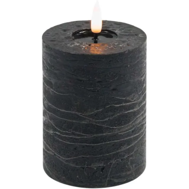 Mansion Atmosphere Zwarte led kaars rustic 10x7,5cm [gid://shopify/Metaobject/303110226255]