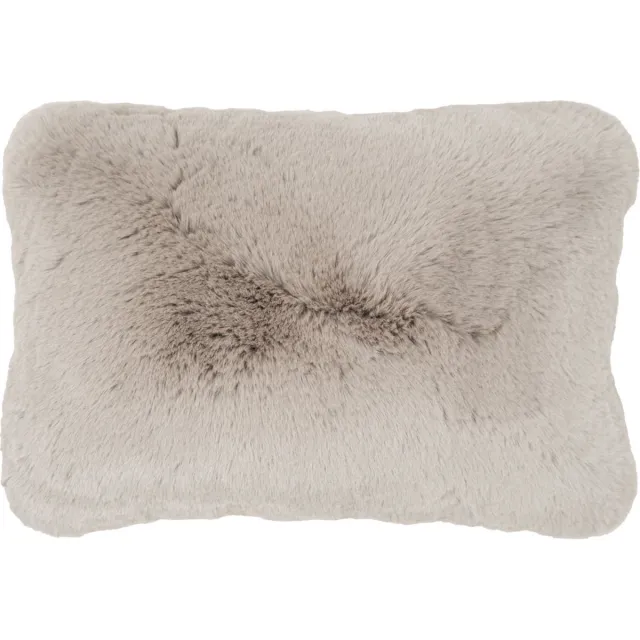 Home67 Kussen Morbido Taupe 5529 - 40 x 60 cm - Sierkussen – Hotel Chique / Japandi Stijl – Zacht Fluffy Design