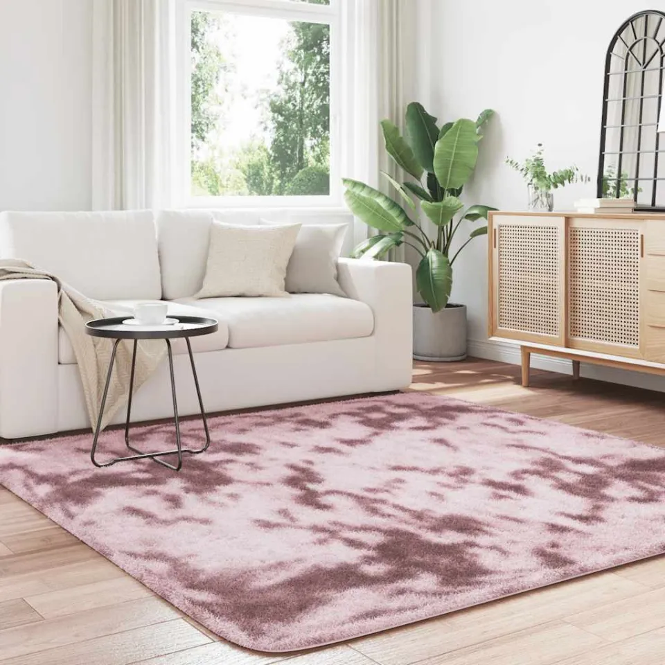 vidaXL Hoogpolig vloerkleed NAVARRA polyester stoffig roze, foto 5