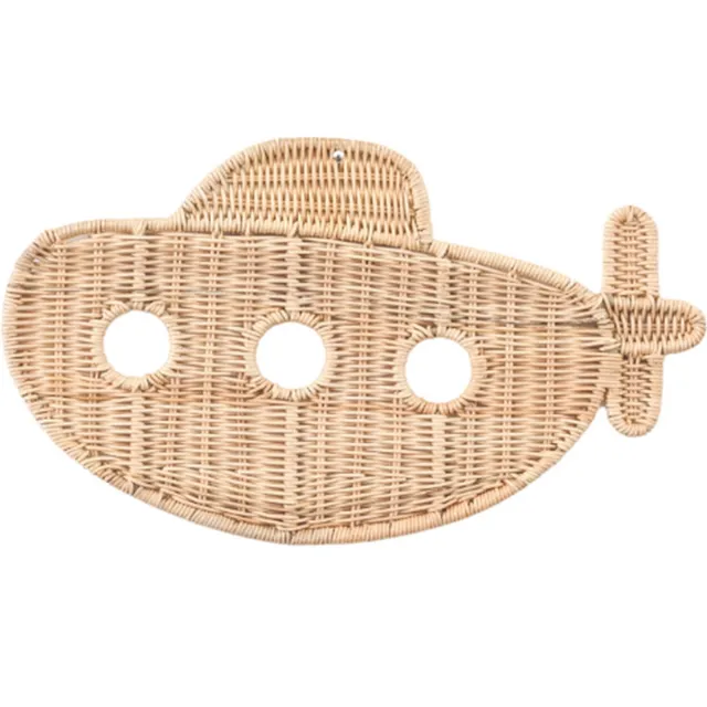 Cokos Dobby de duikboot rotan wanddecoratie medium Beige