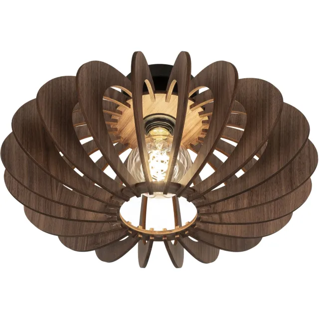 Lumidora Plafondlamp 75085 - Plafonniere - TARENTE - E27 - Zwart - Bruin - Metaal - ⌀ 46 cm