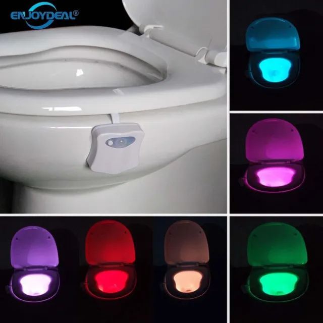 iso trade Toilet LED light - WC LED Lamp - Nachtlampje rood