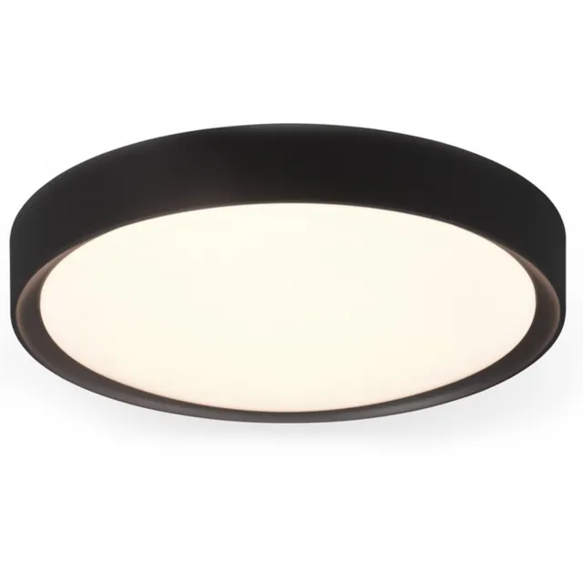 Trio CLARIMO - Plafondlamp - Zwart mat - incl. 1x SMD 18W - Plafondbevestiging - Lichtbron niet vervangbaar - Niet dimbaar - Badkamerverlichting